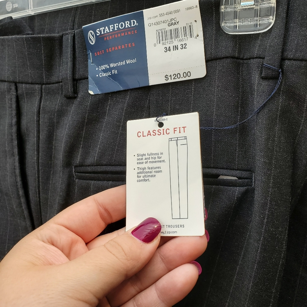 STAFFORD SUIT JACKET AND PANTS - Picture 12 of 16